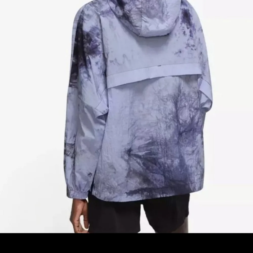 NWT Nike Womens Blue Marl Pull Over Windbreaker Jacket Size Medium - Picture 3 of 5